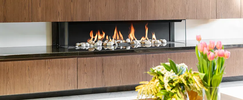 Double-height Fireplace Design Refurbishment in San Pablo, California